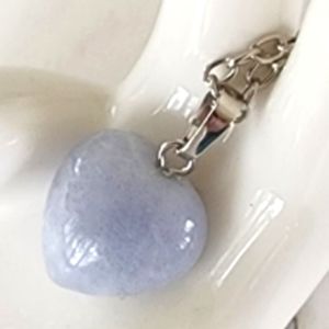 💙 Aquamarine Heart Necklace